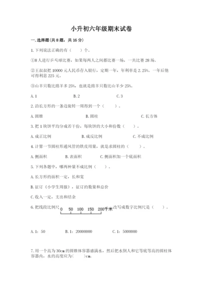 小升初六年级期末试卷精品【模拟题】.docx