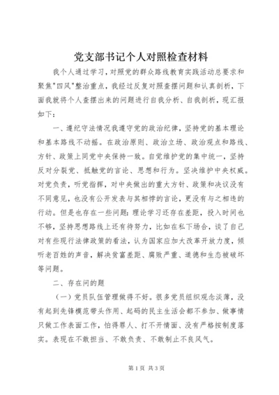 党支部书记个人对照检查材料.docx