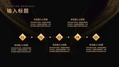 黑色简约风大气企业年终年会盛典PPT模板