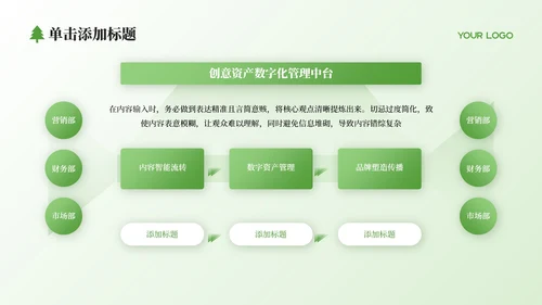 绿色简约风国家公园自然探索之旅PPT模板