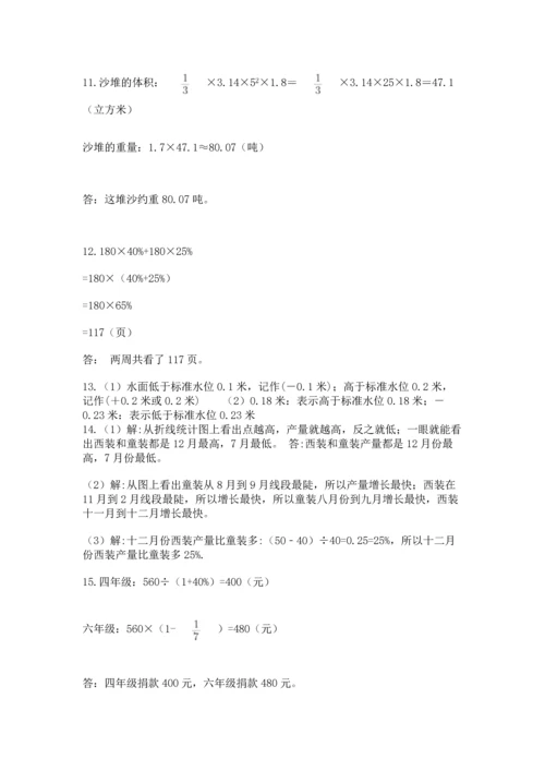 六年级小升初数学解决问题50道附答案【能力提升】.docx