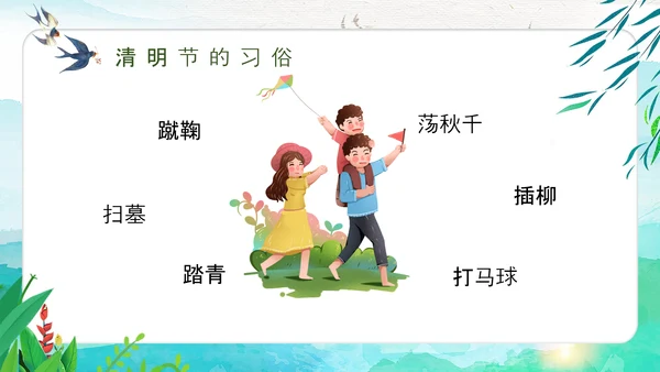 清明节假期安全教育PPT模板