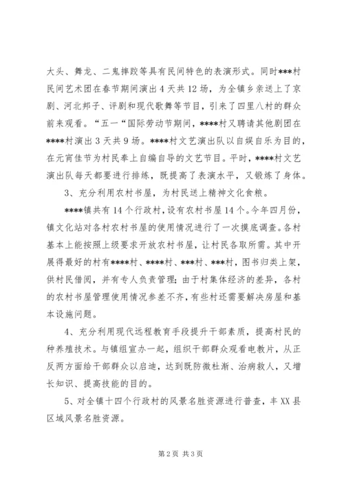 乡镇文化站半年工作总结_1.docx