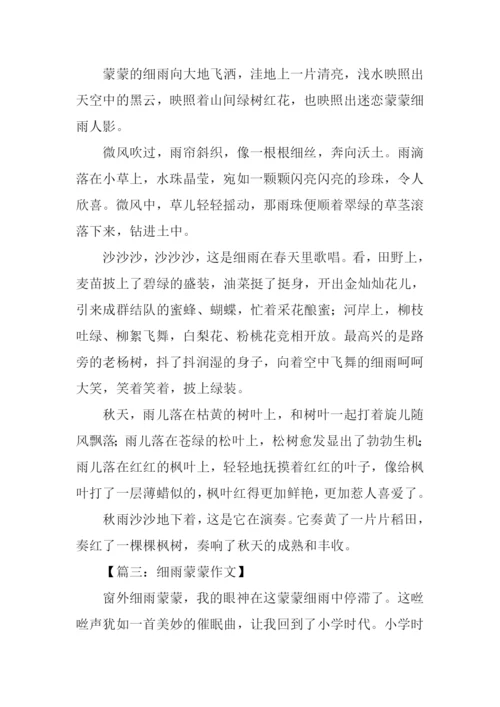 细雨蒙蒙作文.docx