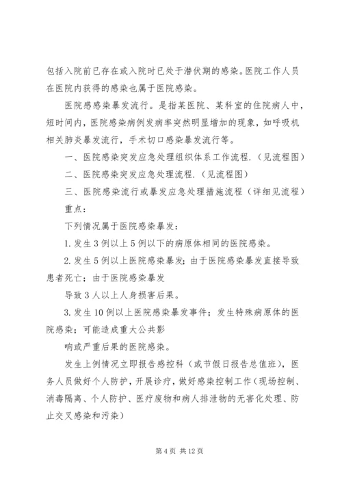 血透室医院感染突发事件应急预案.docx