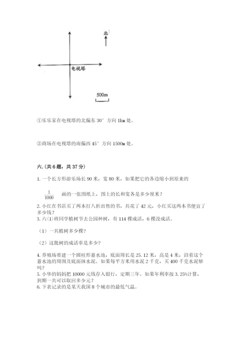 沪教版六年级数学下学期期末测试题及完整答案【各地真题】.docx