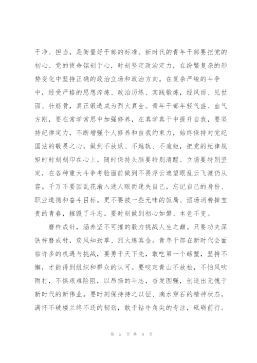 青年干部勇担当敢作为心得体会范本3篇.docx