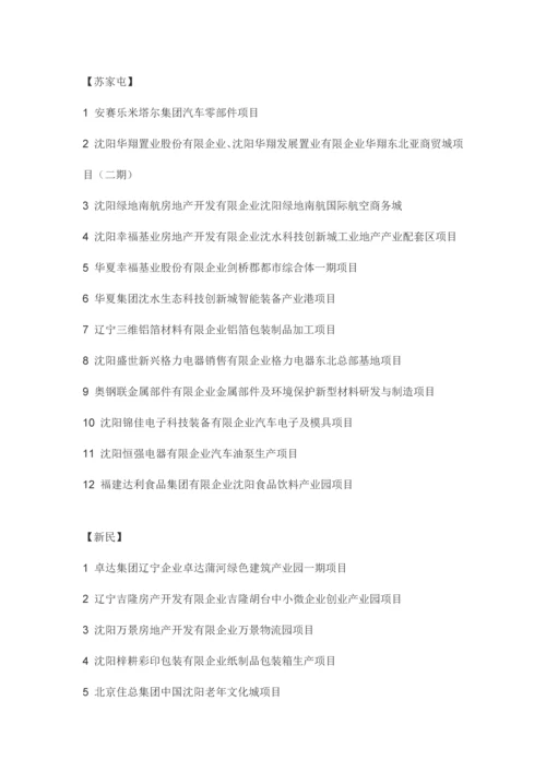 沈阳重点项目.docx
