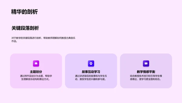 古典音乐教学新法PPT模板