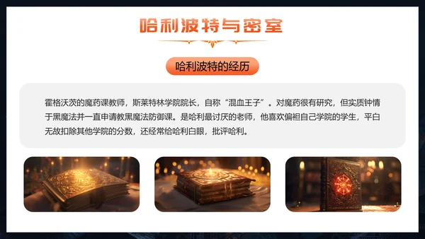穿越哈利波特魔法世界PPT模板