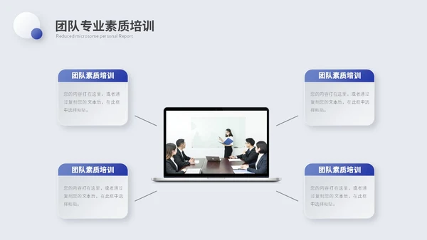简约微粒体个人述职报告工作汇报自我介绍ppt模板
