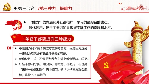 2020年新时代青年干部年轻干部党建党政党课PPT
