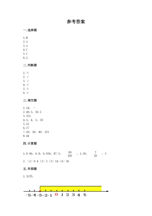 澜沧拉祜族自治县六年级下册数学期末测试卷精品含答案.docx