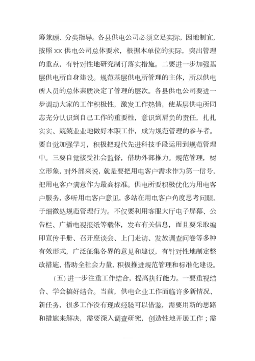 供电公司推进供电所标准化建设工作总结.docx