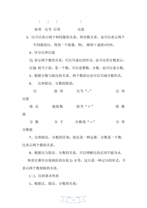 人教版小学六年级数学上册总复习资料汇总[全册].docx