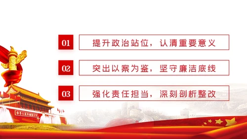 推进以案促改制度化常态化从严治党廉政党课PPT
