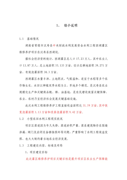 水利综合项目工程维修养护专项方案.docx