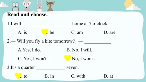 Module7 Unit 2 I'll be home at 7 o'clock.课件(共31张PP