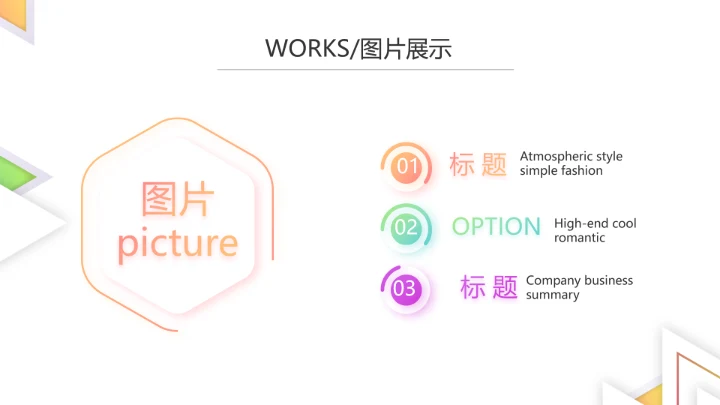 创意简约图片展示公司产品介绍PPT动态模板