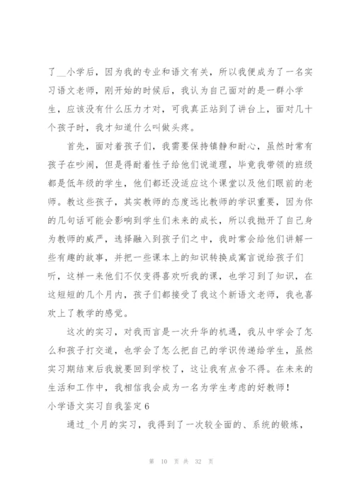 小学语文实习自我鉴定.docx