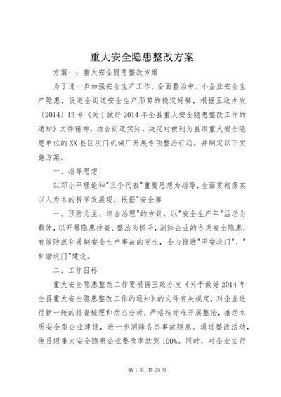 重大安全隐患整改方案.docx