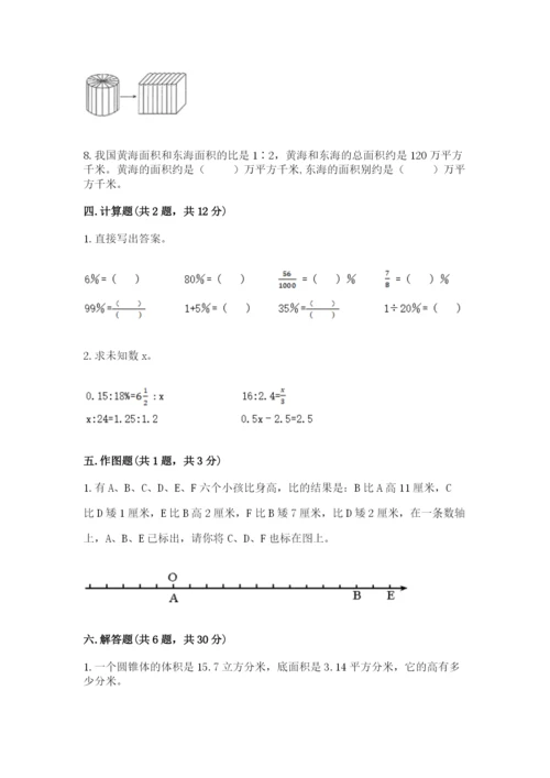 人教版六年级下册数学期末测试卷附完整答案（精品）.docx