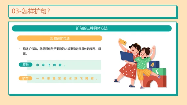 START扩句的方法小学一年级语文通用PPT模板