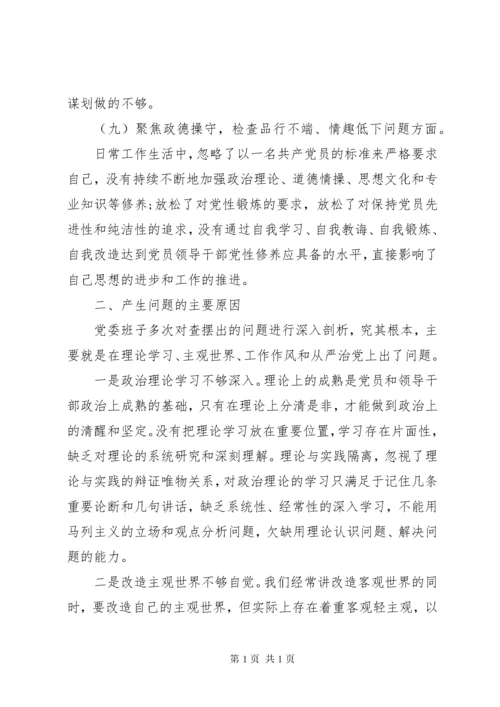 “讲忠诚、严纪律、立政德”围绕“九聚焦九检查”个人对照检查材料.docx