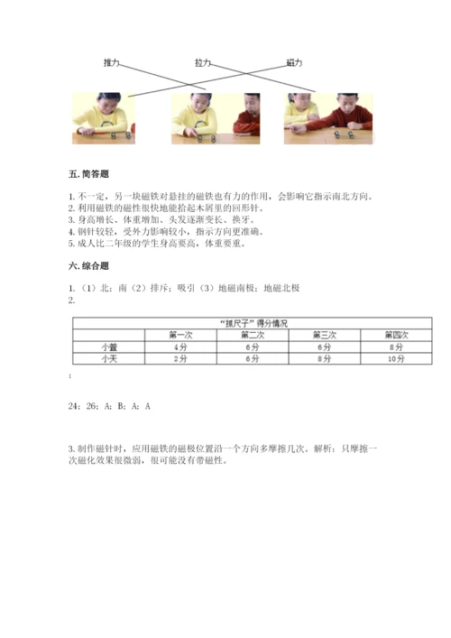 教科版小学科学二年级下册 期末测试卷【新题速递】.docx