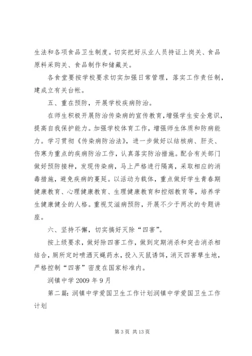 润镇中学爱国卫生工作计划讲解.docx