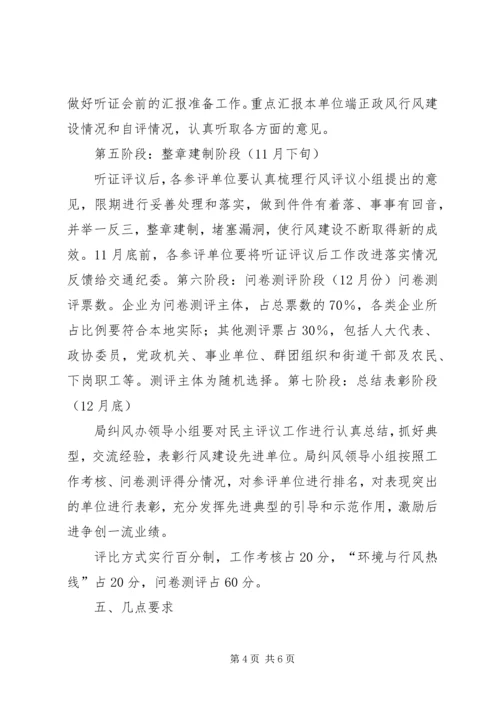 行风政风评议方案.docx