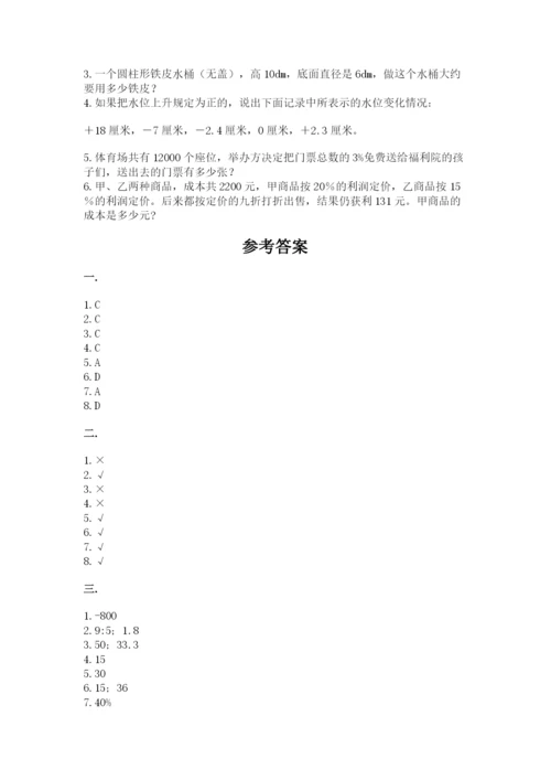 苏教版六年级数学小升初试卷【名师推荐】.docx