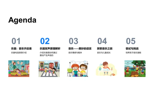 乐器世界探秘PPT模板