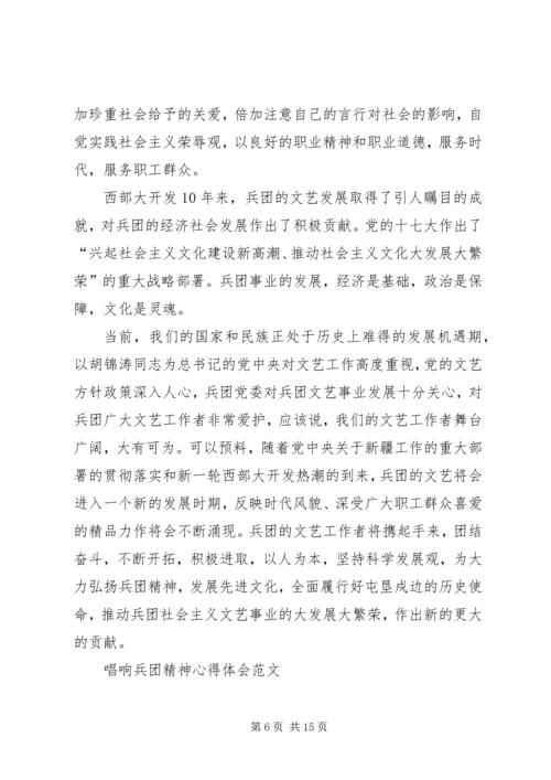 学习兵团精神心得体会.docx