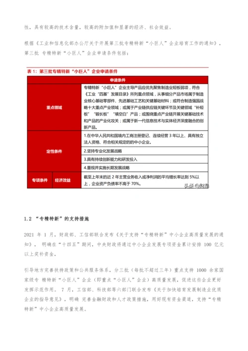 投资策略专题报告-从主题投资角度思考专精特新.docx