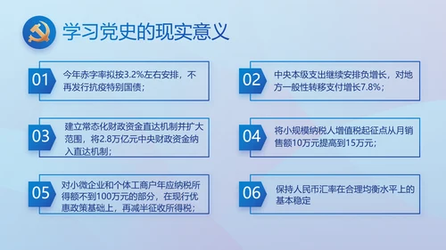 蓝色大气党风廉政建设工作总结动态PPT模板