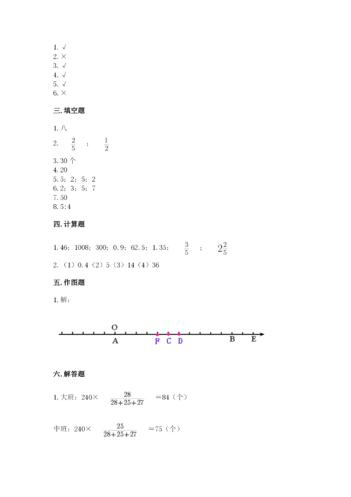 嵊泗县六年级下册数学期末测试卷（必刷）.docx