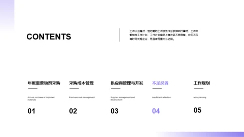 采购部年终工作总结汇报PPT素材下载