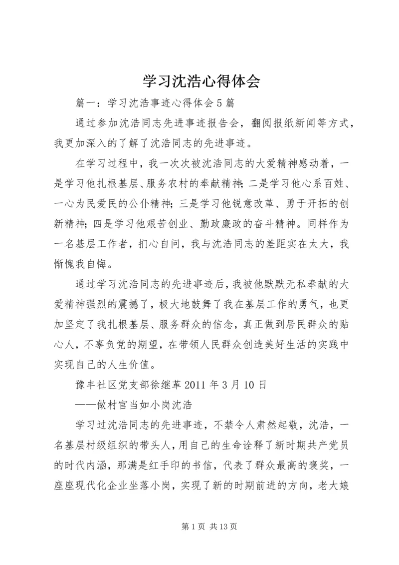 学习沈浩心得体会 (7).docx