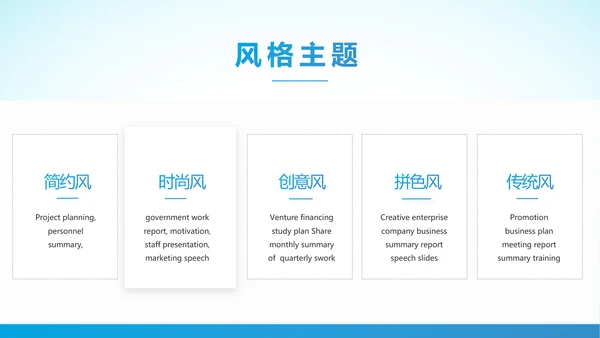 蓝色大方医疗行业工作总结动态PPT
