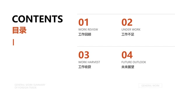 简约风外贸工作总结PPT模板