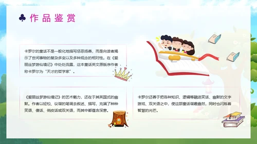 爱丽丝梦游仙境童话故事国外儿童文学通用PPT