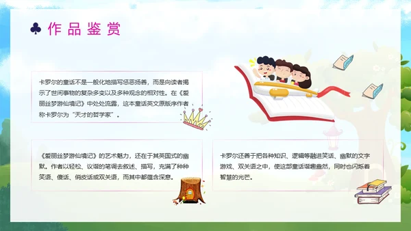 爱丽丝梦游仙境童话故事国外儿童文学通用PPT