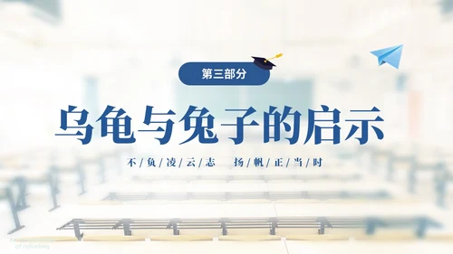 浅色温馨实拍教室初三中考励志主题班会PPT中高考