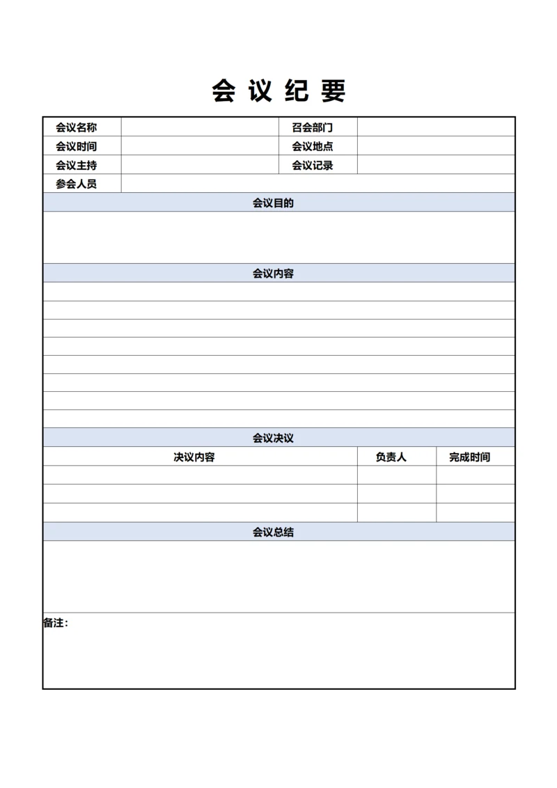 会议总结纪要