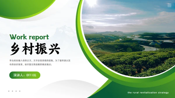 乡村振兴战略汇报通用PPT