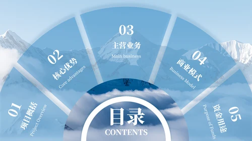 彩色简约风目录页PPT版式合集