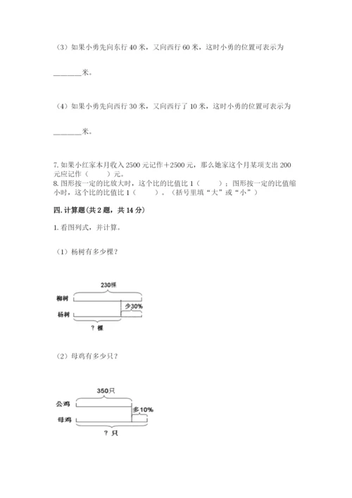 金秀瑶族自治县六年级下册数学期末测试卷精编.docx