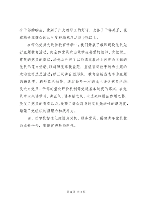 学校党支部工作达标考评自查报告范文(2).docx