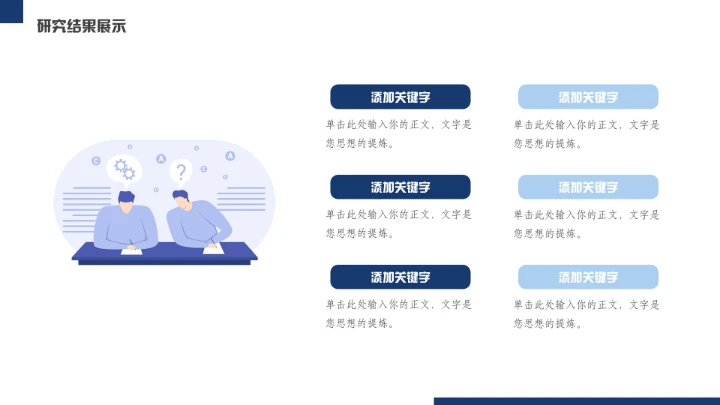 团队协作小组课题汇报通用PPT模板